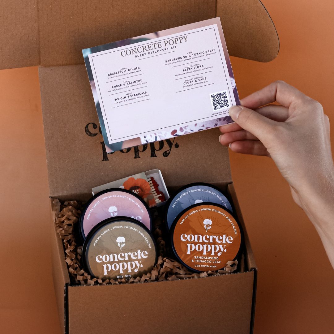 Scented Candle Discovery Kit | Soy Candle Sampler For Gift