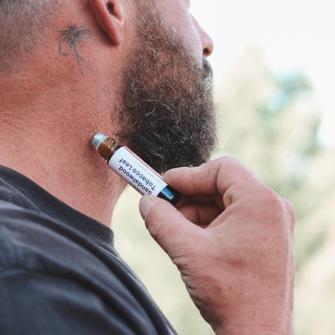 Sandalwood Tobacco Leaf: Roll-On Perfume
