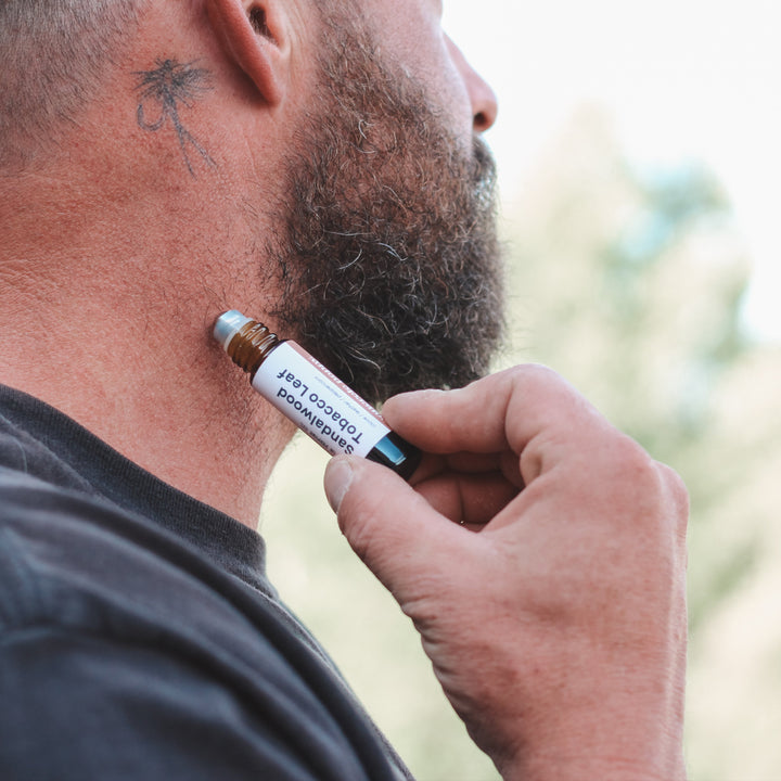 Sandalwood Tobacco Leaf: Roll-On Perfume