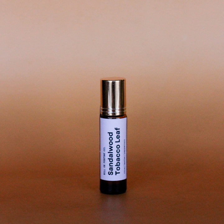 Sandalwood Tobacco Leaf: Roll-On Perfume